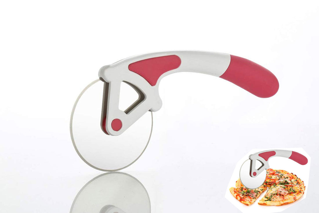 Smooth Rotating Pizza Cutter -  Pink (1 Pcs )