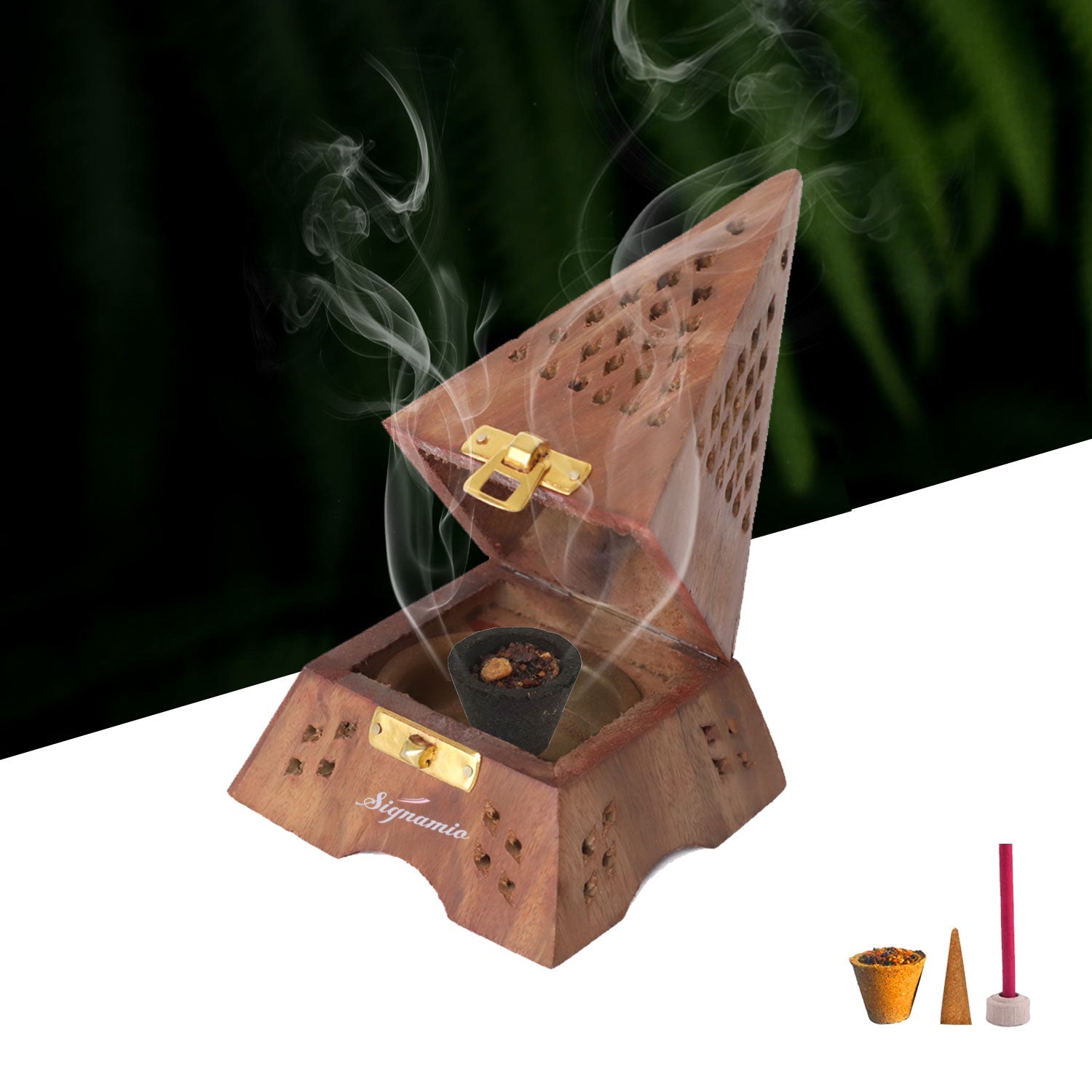 Eiffel Tower Wooden Sambrani Dhoop Cup Stand