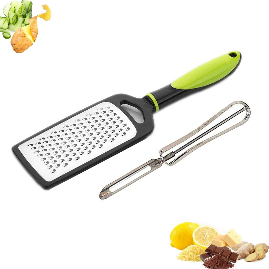 2 Pcs Combo of Cheese Grater and Peeler