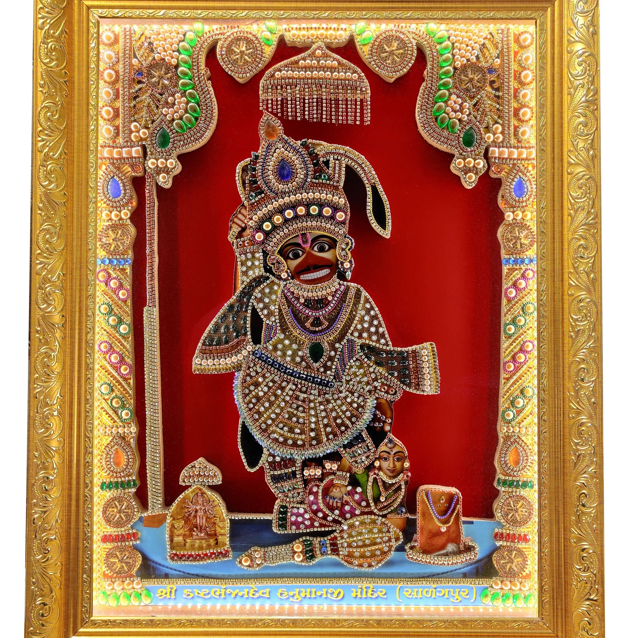 3D Hanuman ji Wall Hanging Photo Frame