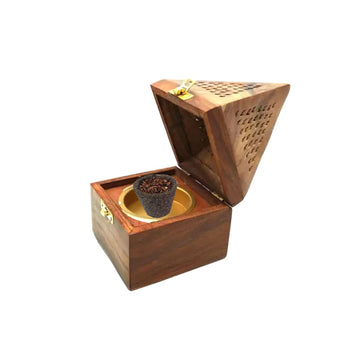 Wooden Sambrani Dhoop Dhup Cup Cone Batti Stand