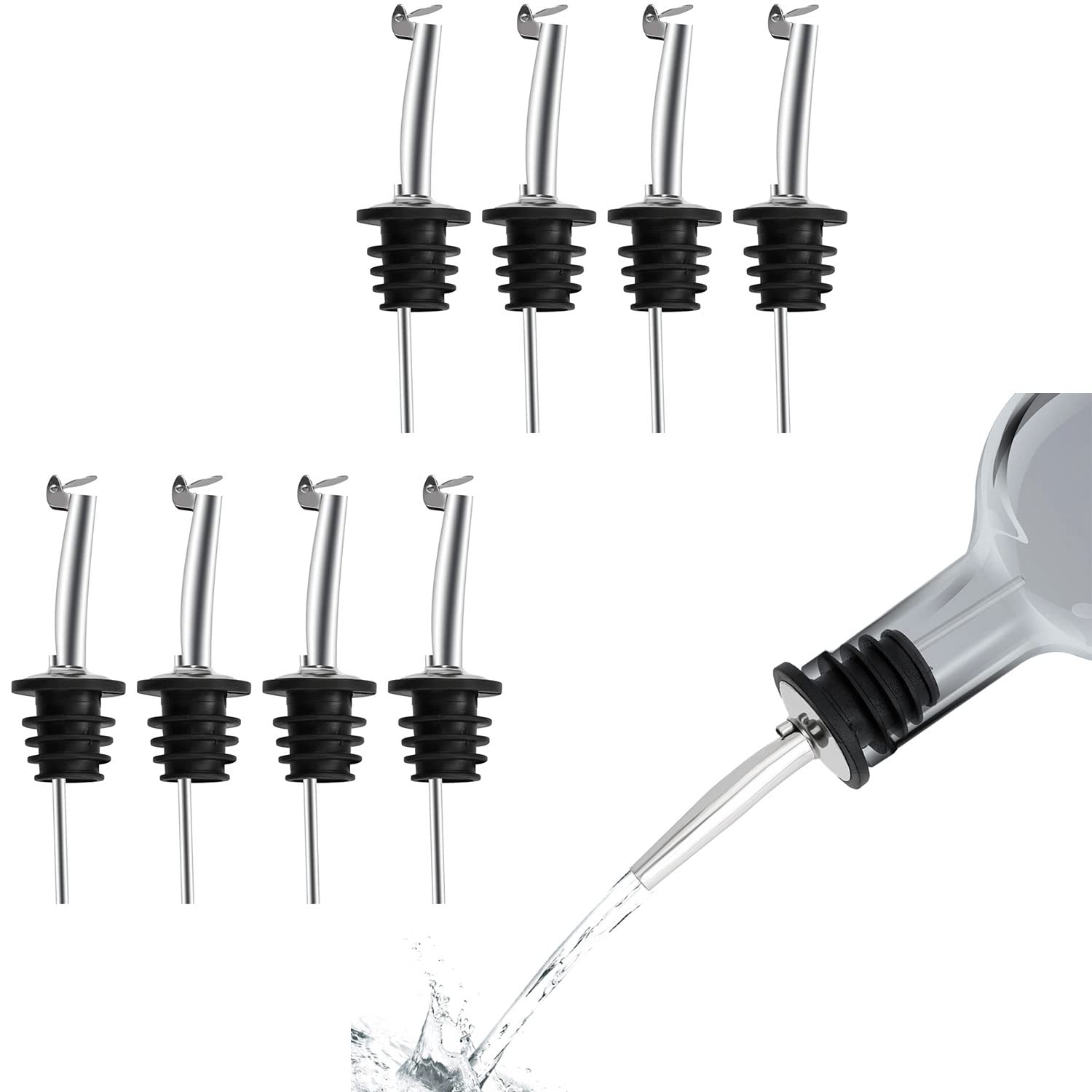 Bottle Stopper,Pourer - 8pcs