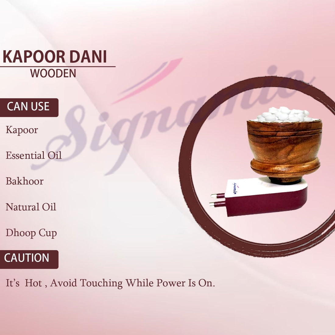 Wooden Kapoor Kapur Dani (DN-1)