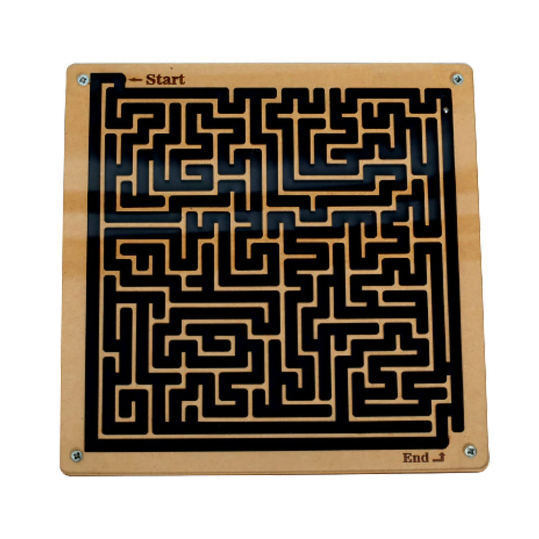 Wooden Puzzle Labyrinth Teaser Ball Square Game Toys