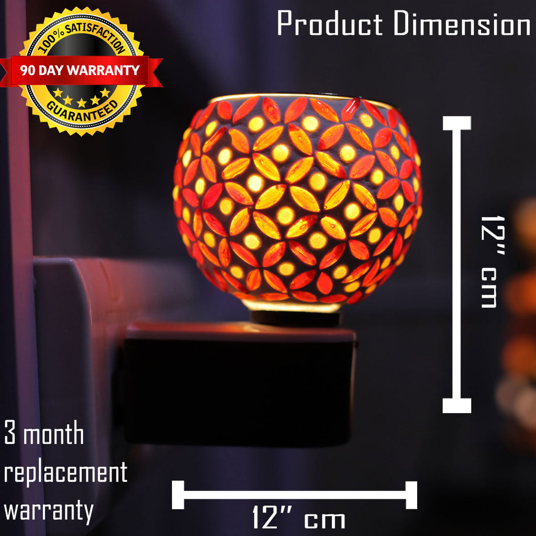 Night lamp kapoor dani with 100gm Camphor Tablets