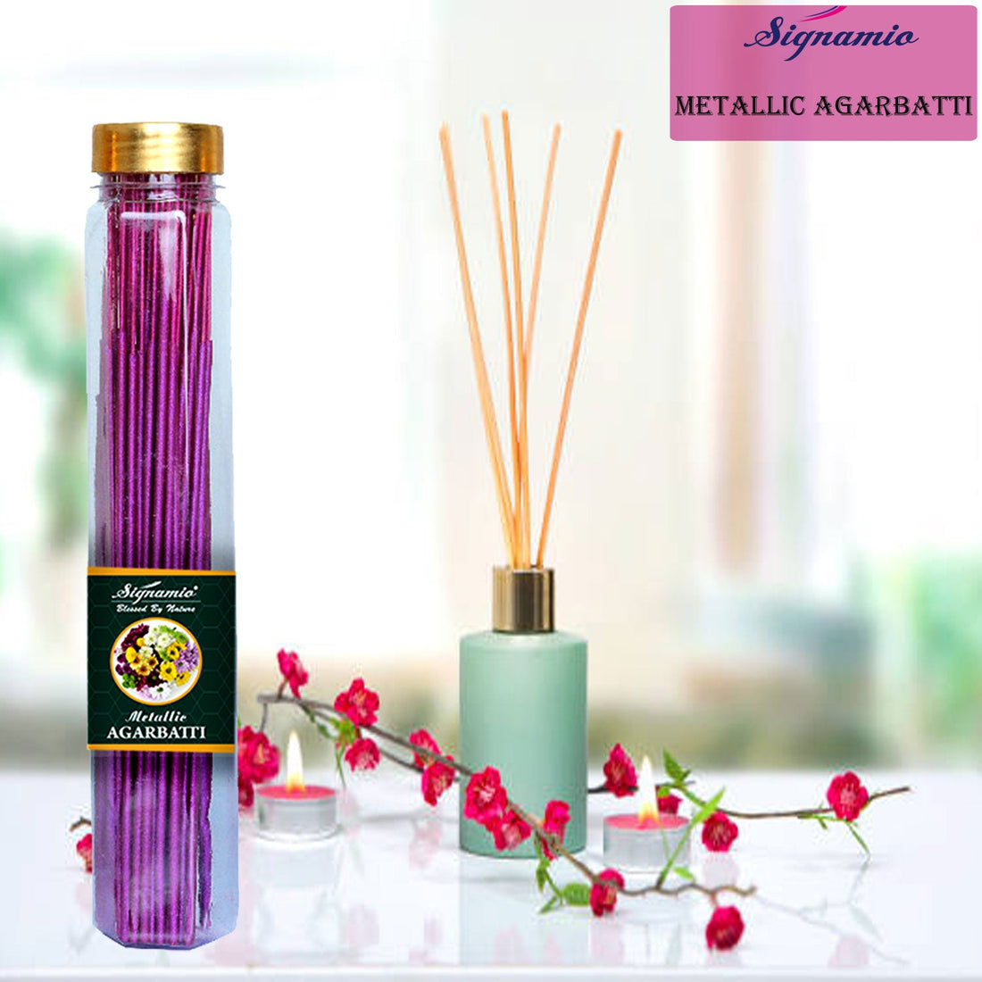 Natural Fragrance Agarbatti for Pooja (100g x 5 Bottle)