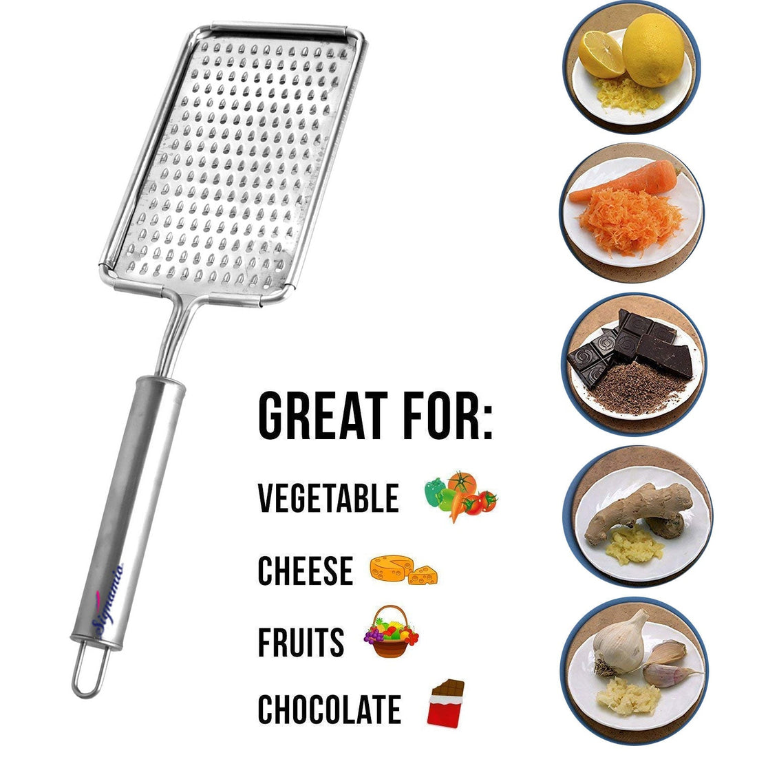 Cheese Grater for Kitchen (Steel Handle)