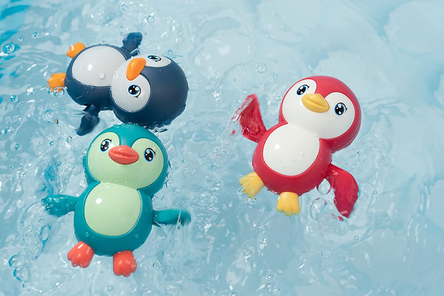 Wind Up Swimming pool water floating Penguin (Pack of 2)